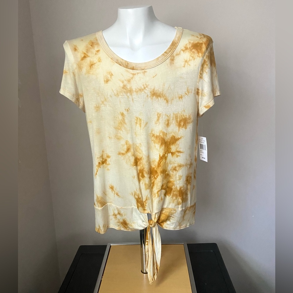 Wishful Park Women’s Tie-Dye Short Sleeve Top Size Large